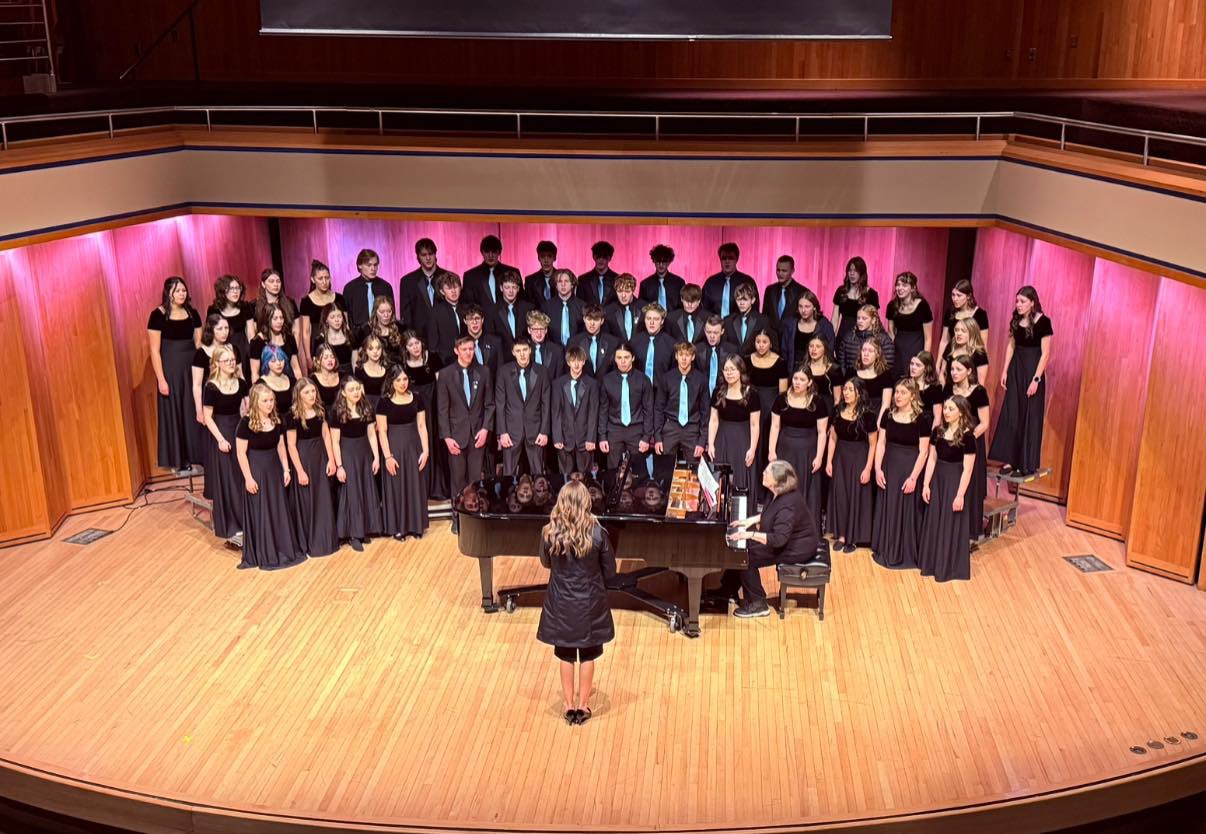 Mustang Choir performing on stage